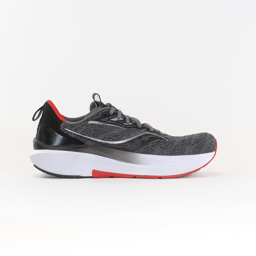 Saucony Echelon 9 Wide (Men's) - Charcoal/Redsky