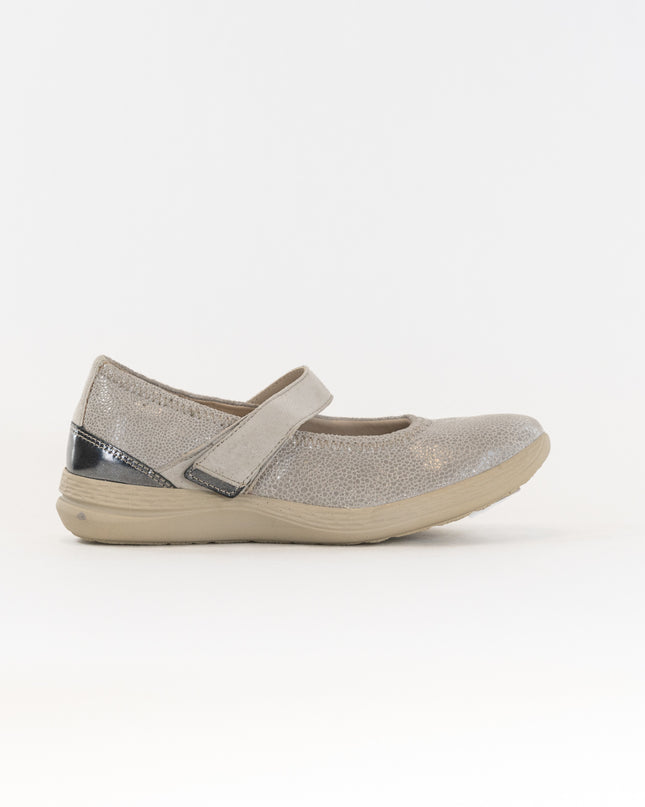 Fidelio Hallux Hi-Energy Mary Jane (Women's) - Stone Metallic Leather