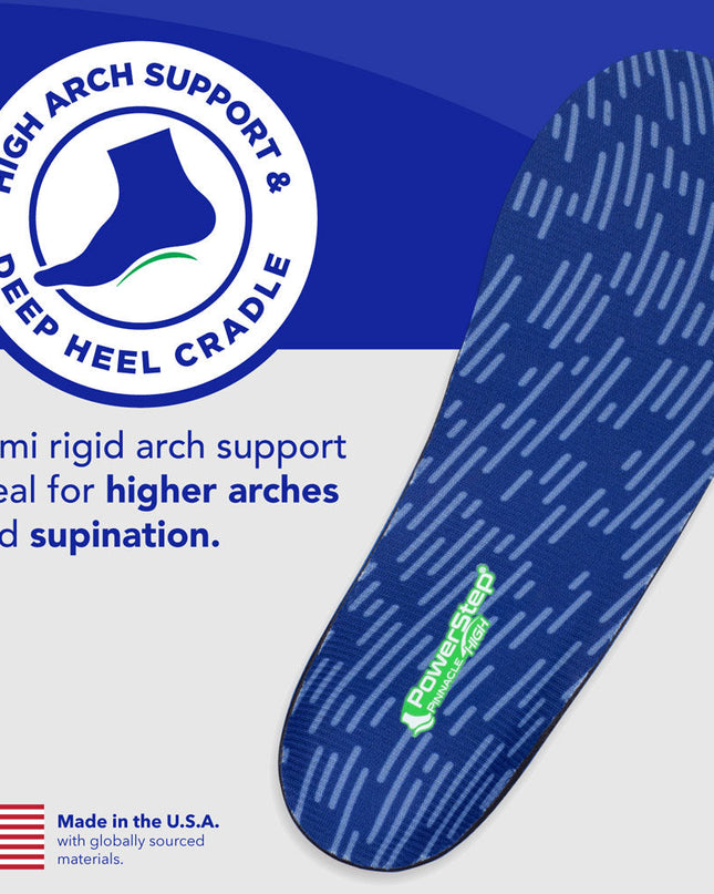 Powerstep Pinnacle High Orthotic (Unisex)