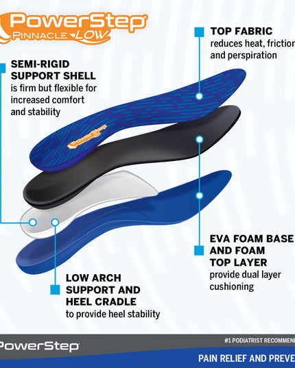 Powerstep Pinnacle Low Orthotic (Unisex)