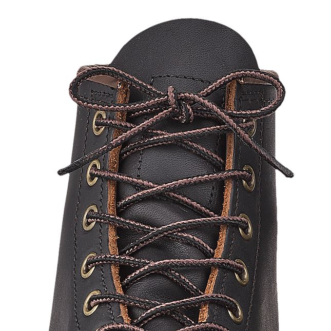 Red Wing Boot Laces 48 Inch Black Flat Waxed 97155