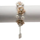 Karine Sultan Floral and Pearl Bracelet
