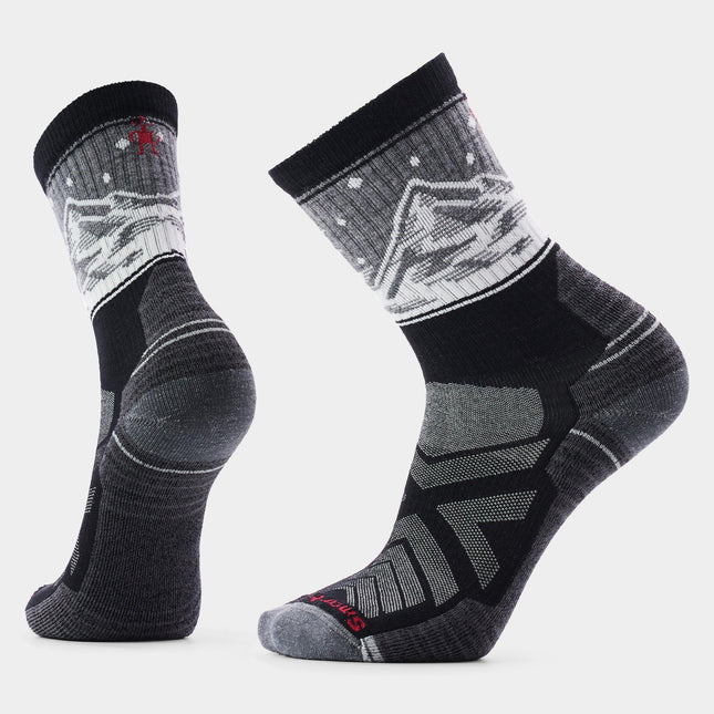 SMARTWOOL Hike Valley View Crew Socks - Black