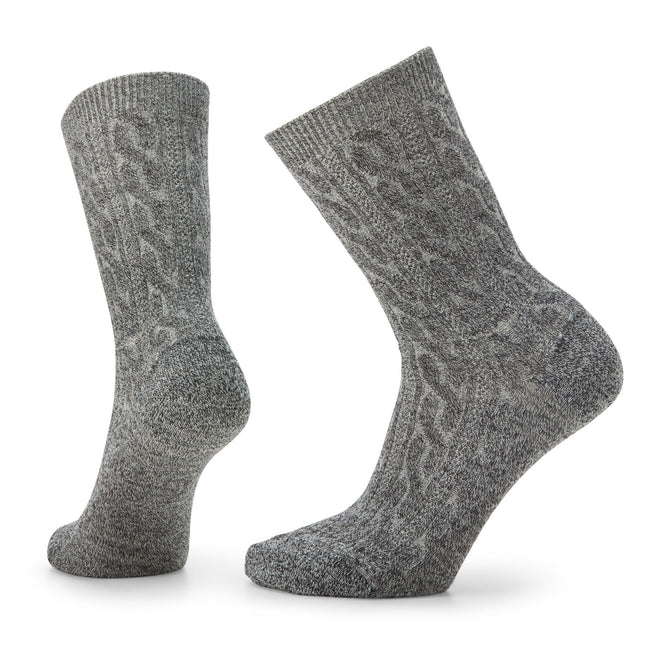 SMARTWOOL EVERYDAY CABLE CREW SOCKS - (UNISEX) - HONEY GOLD & NATURAL