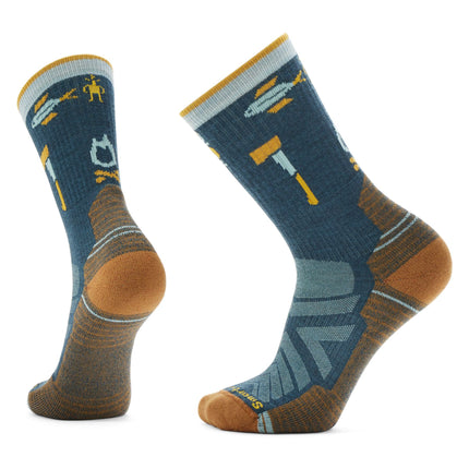 Smartwool Hike Camp Gear Crew Socks Light Cushion (Unisex) -  Twilight Blue