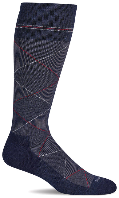 Sockwell Men’s Scottie | Firm Graduated Compression Socks - Denim