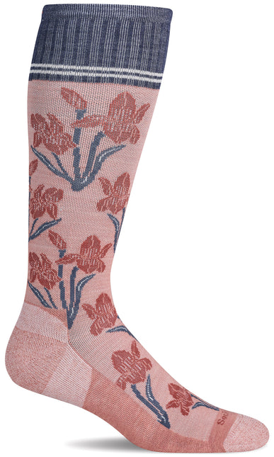 Sockwell Women’s Iris | Moderate Graduated Compression Socks - Pink Clay