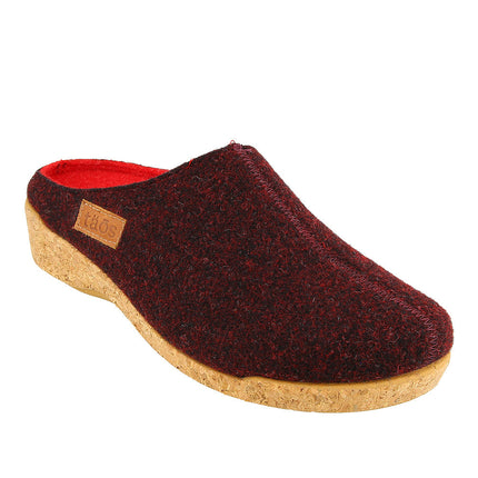 Taos Woollery Wool Clog (Women's) - Deep Red
