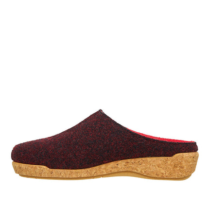 Taos Woollery Wool Clog (Women's) - Deep Red