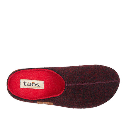 Taos Woollery Wool Clog (Women's) - Deep Red