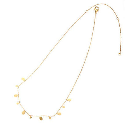 ADJUSTABLE GOLD GEOMETRIC TASSELED NECKLACE