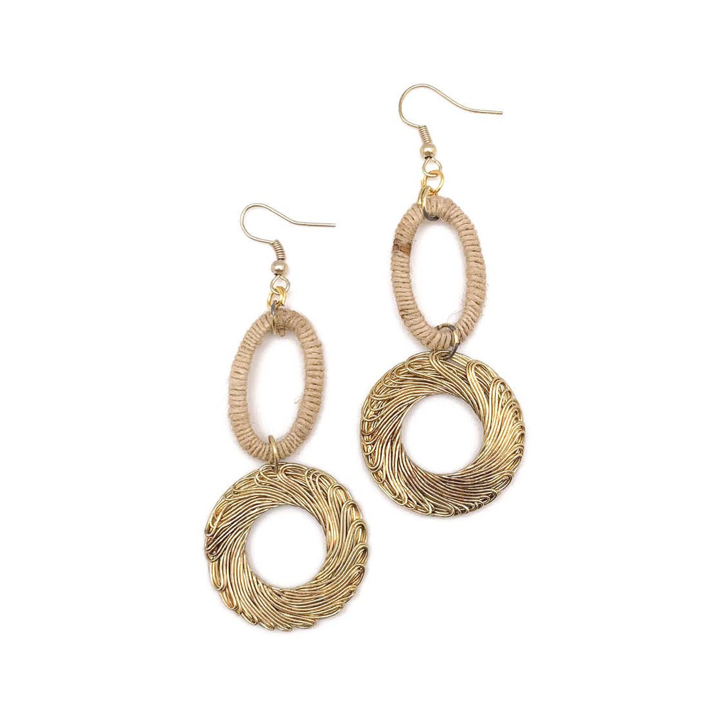 Sachi Bohemian Neutrals Collection Earrings - Metal