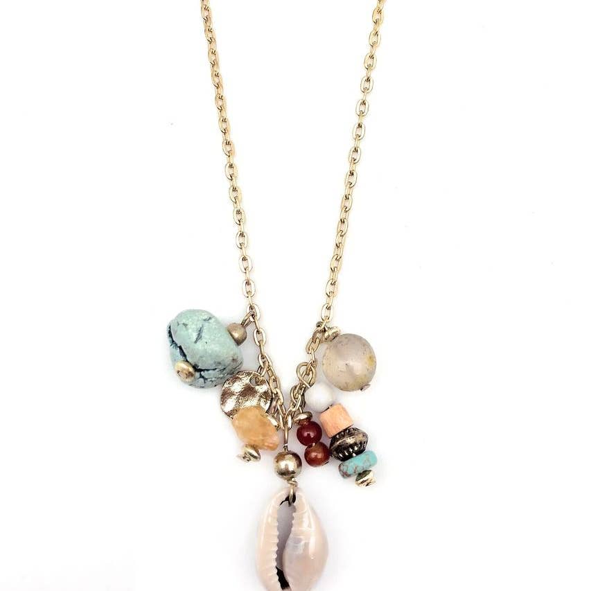 Sachi Shell Cluster Short Necklace