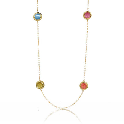 Coriandoli delicate station necklace