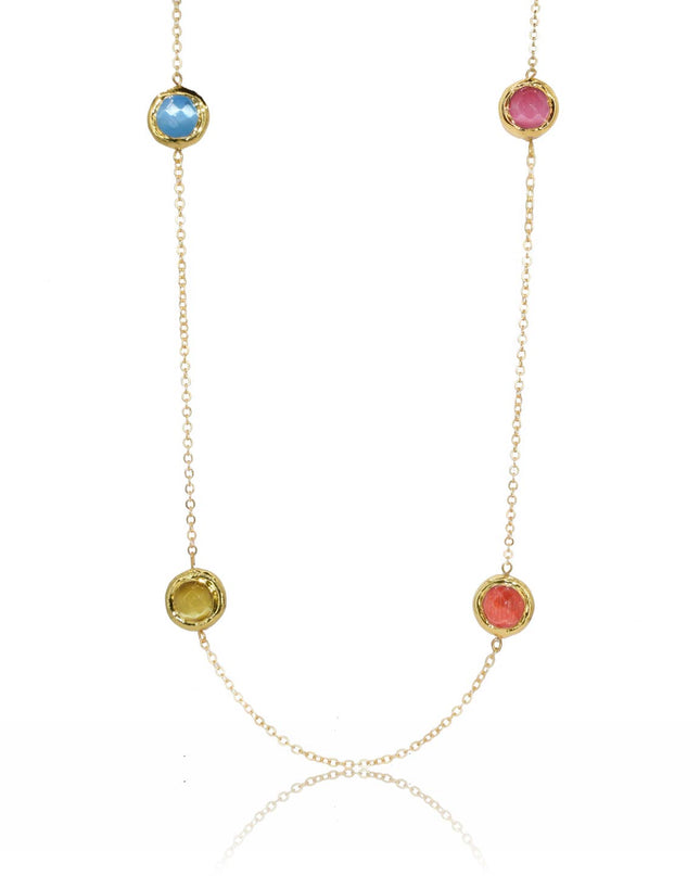 Coriandoli delicate station necklace