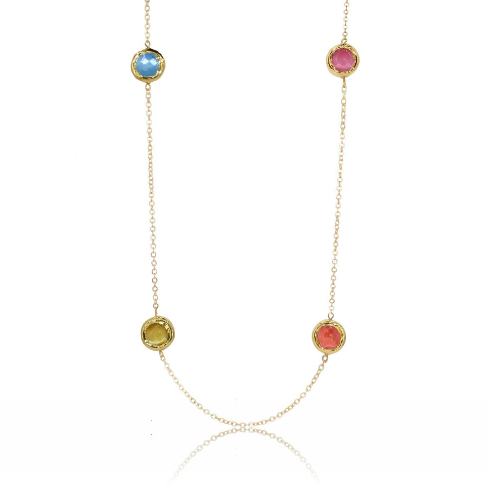 Coriandoli delicate station necklace