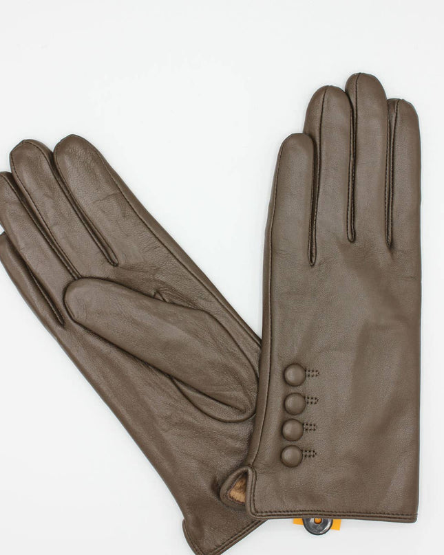 Women's Fleece Lined Leather Gloves