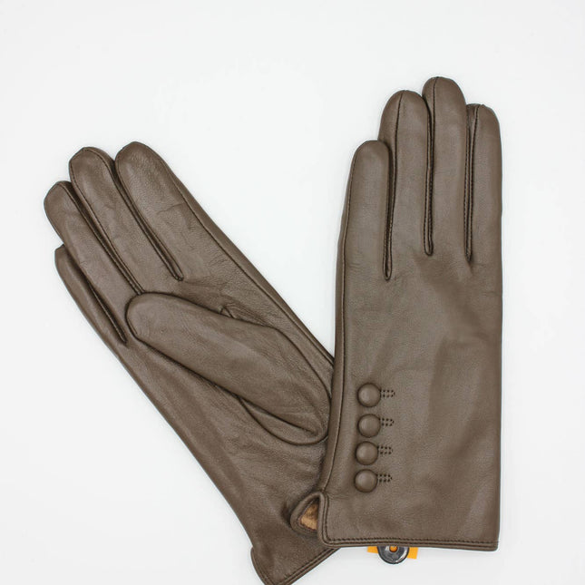Women's Fleece Lined Leather Gloves