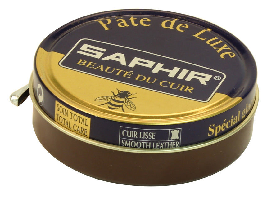 Saphir Pate De Luxe Wax Polish - Medium Brown