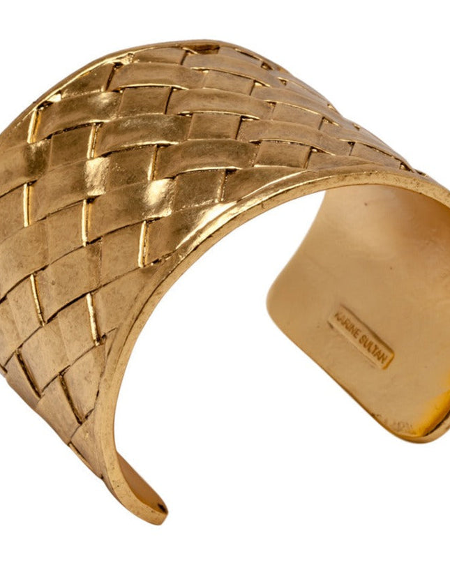 Woven metal cuff