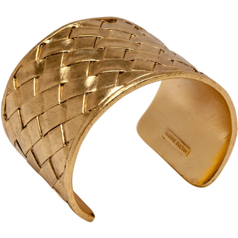 Woven metal cuff