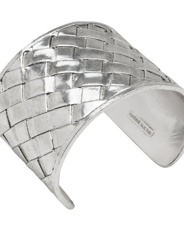 Woven metal cuff