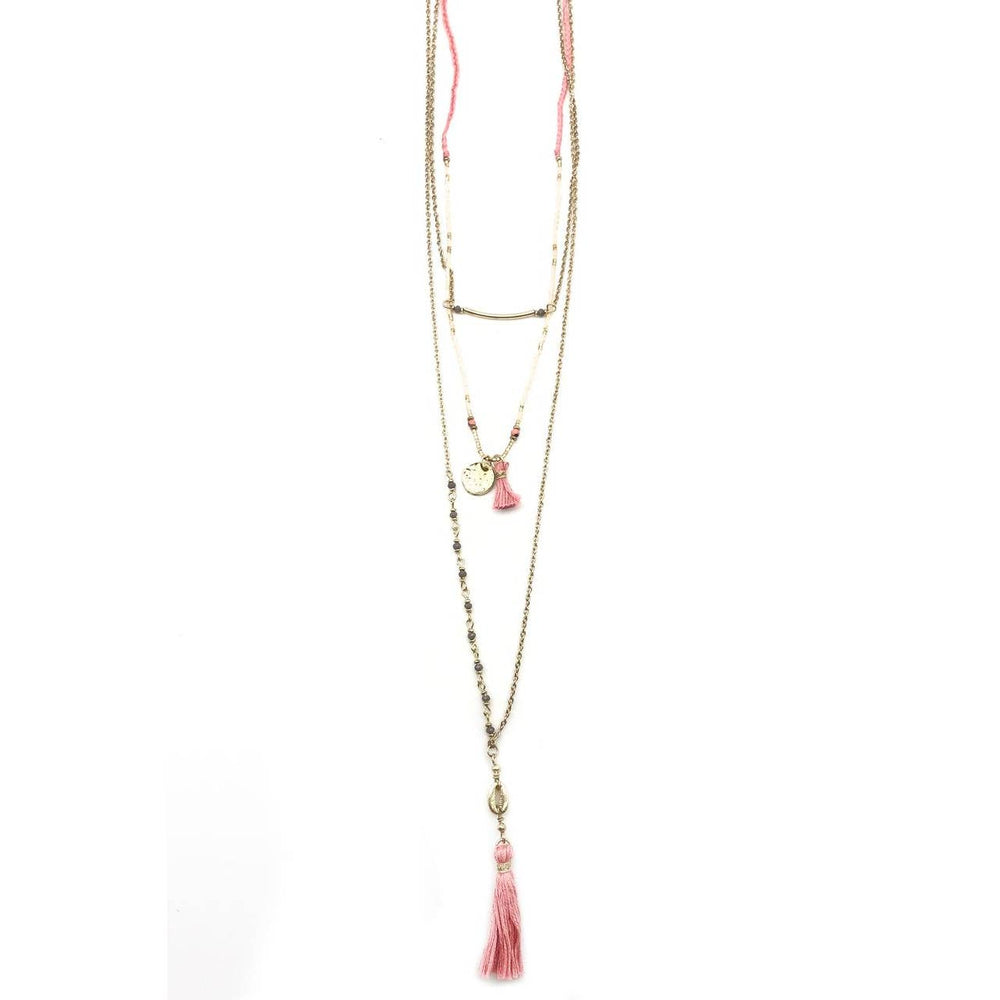 Sachi Tassels and Charms Necklace