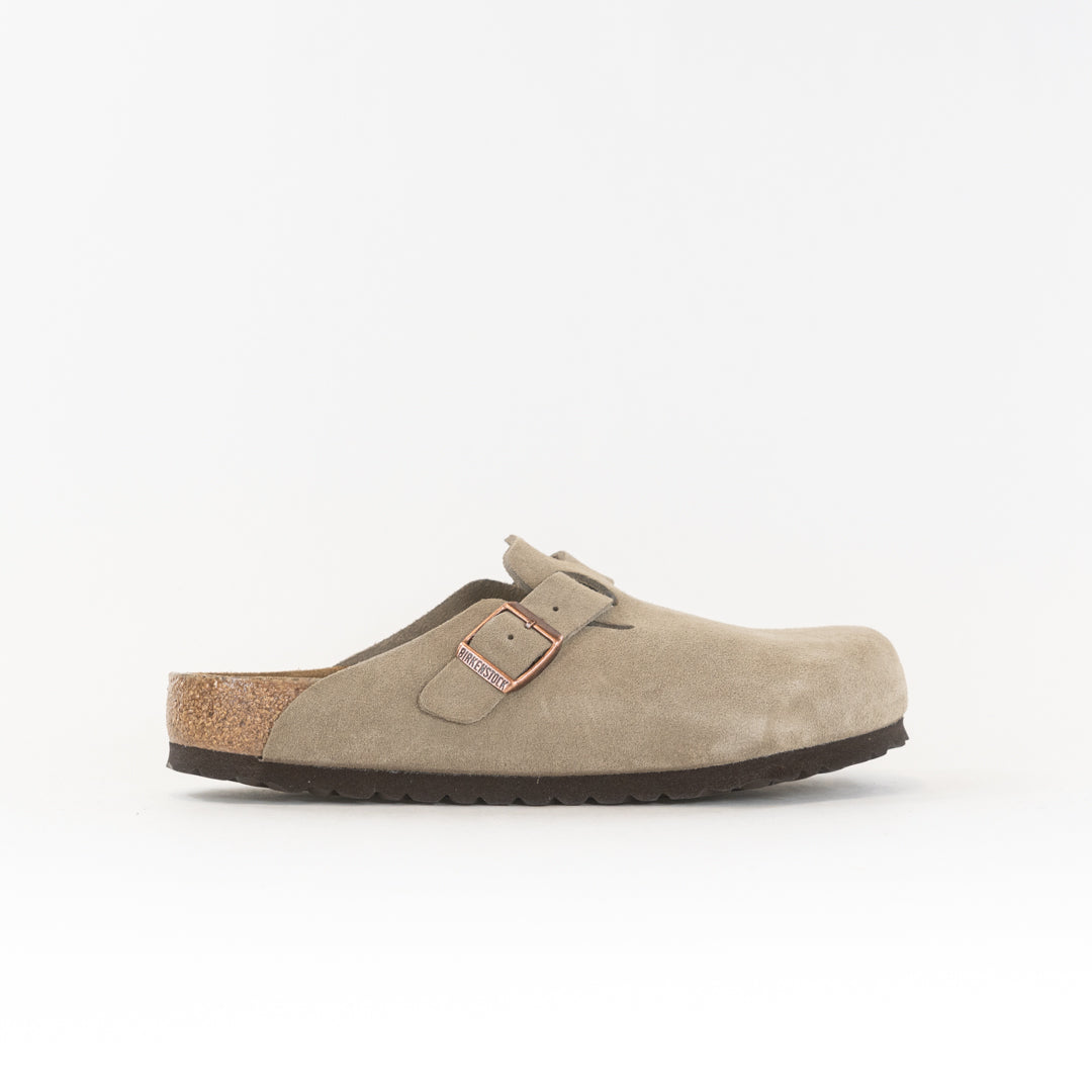 Birkenstock Boston Soft Footbed (Unisex) - Taupe Suede