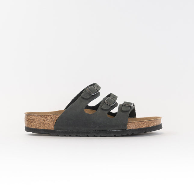 Birkenstock Florida Soft Footbed (Women's) - Black Oiled Leather