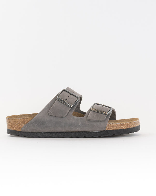 Birkenstock Arizona Soft Footbed (Women's) - Iron Oiled Leather
