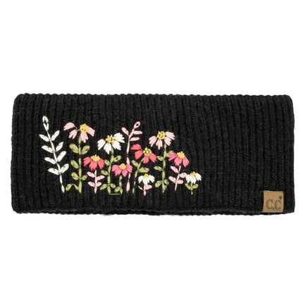 Floral Embroidered Headwrap