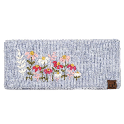 Floral Embroidered Headwrap