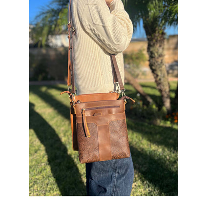ROMA Vintage Leather Crossbody Shoulder Bag