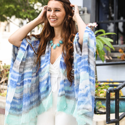 Horizontal Dip Dye Kimono