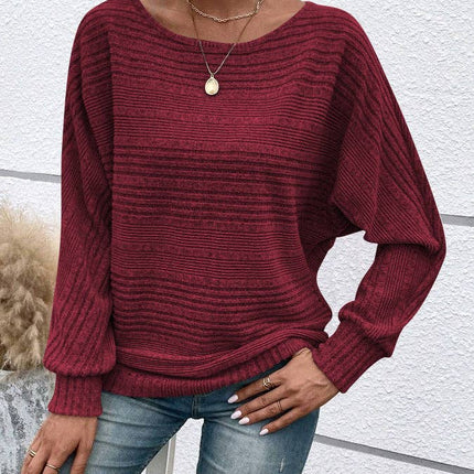 LOVESOFT Brushed Sweater with Batwing Sleeve