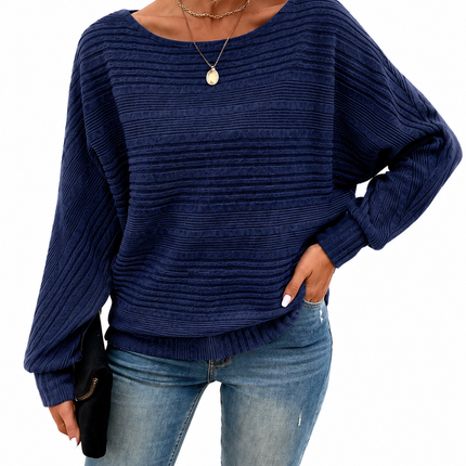 LOVESOFT Brushed Sweater with Batwing Sleeve