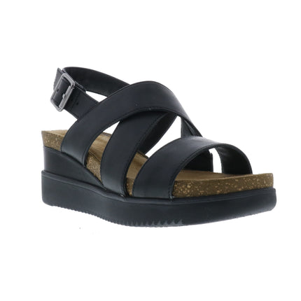 Clarks Lizby Cross (Women's) - Black Leather