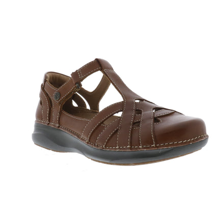 Clarks Appley Way (Women's) - Dark Tan Leather