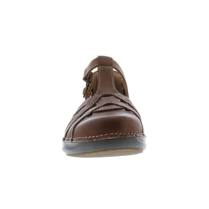 Clarks Appley Way (Women's) - Dark Tan Leather