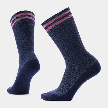 SMARTWOOL Women's Everyday Courtside Texture Tall Crew Socks - Deep Navy