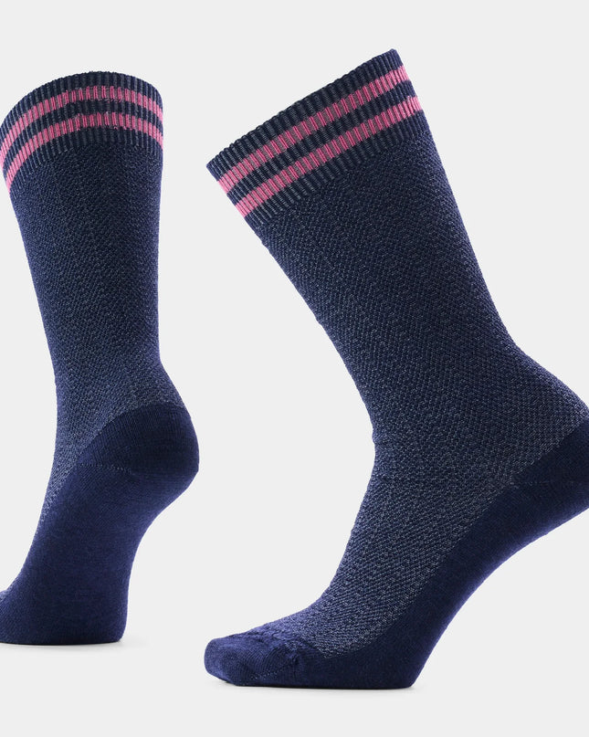 SMARTWOOL Women's Everyday Courtside Texture Tall Crew Socks - Deep Navy