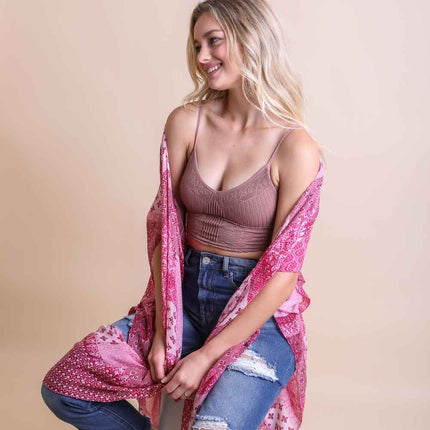 Color Graded Bohemian Patchwork Kimono