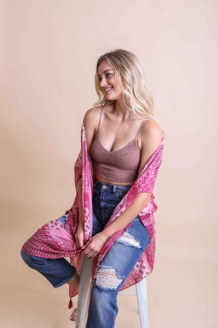 Color Graded Bohemian Patchwork Kimono