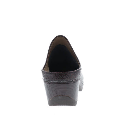 Dansko Melody (Women's) - Mahogany Tooled