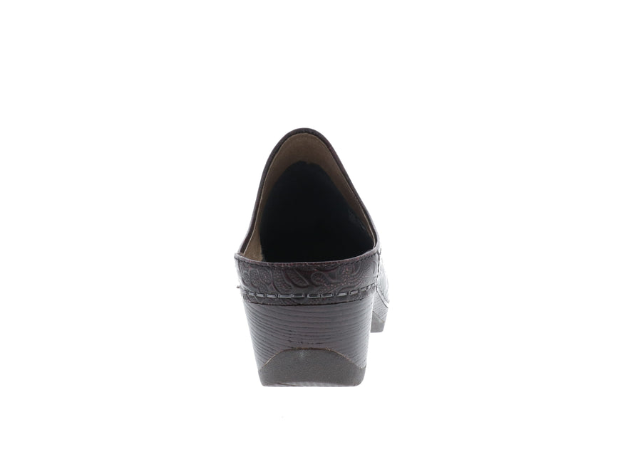 Dansko Melody (Women's) - Mahogany Tooled