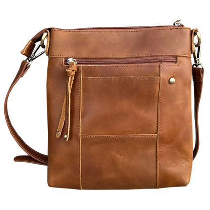 ROMA Vintage Leather Crossbody Shoulder Bag