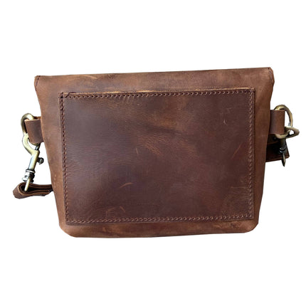 ROMA Crazy Horse Genuine Leather Crossbody - Small