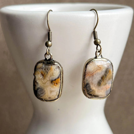 Dylan Designs Sicily Earrings Crazy Agate