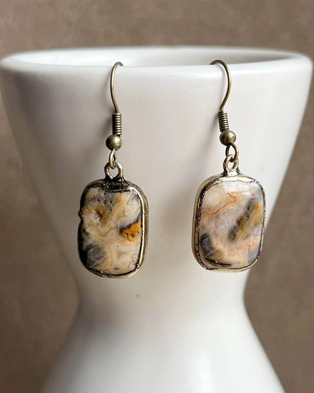 Dylan Designs Sicily Earrings Crazy Agate