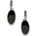Karine Sultan Black Enamel Drop Earring